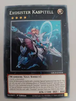 YUGIOH TCG The Grand Creators - Exosister Kaspitell GRCR-EN018 - Image 1