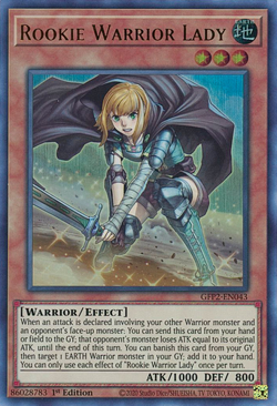 Yugioh TCG - Rookie Warrior Lady GFP2-EN043 - Image 1
