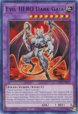YUGIOH TCG Legendary Duelist S3 - Evil Hero Dark Gaia LDS3-EN029 - Image 1