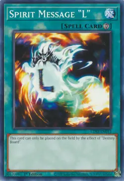 YUGIOH TCG Legendary Duelist S3 - Spirit Message "L" LDS3-EN015 - Image 1