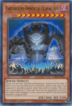 YUGIOH TCG Legendary Duelist S3 - Earthbound Immortal Ccapac Apu LDS3-EN039 - Image 1
