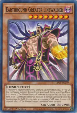 YUGIOH TCG Legendary Duelist S3 - Earthbound Greater Linewalker LDS3-EN049 - Image 1