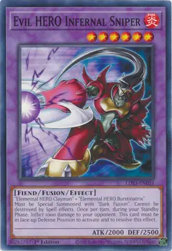 YUGIOH TCG Legendary Duelist S3 - Evil Hero Infernal Sniper LDS3-EN031 - Image 1