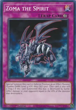 YUGIOH TCG Legendary Duelist S3 - Zoma the Spirit LDS3-EN019 - Image 1