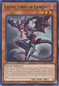 YUGIOH TCG Tactical Masters - Lilith, Lady of Lament TAMA-EN049 - Image 1
