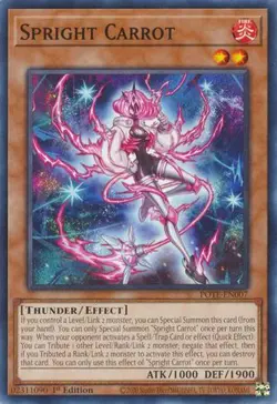 YUGIOH TCG Power of the Elements - Spright Carrot POTE-EN007 - Image 1