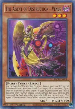 YUGIOH TCG Battle of Chaos - The Agent of Destruction - Venus BACH-EN021 - Image 1