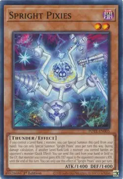 YUGIOH TCG Power of the Elements - Spright Pixies POTE-EN005 - Image 1