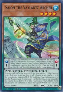 YUGIOH TCG Tactical Masters - Saion the Vaylantz Archer TAMA-EN002 - Image 1