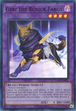 YUGIOH TCG Tactical Masters - Geri the Runick Fangs TAMA-EN039 - Image 1