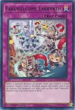 YUGIOH TCG Tactical Masters - Farewelcome Labrynth TAMA-EN024 - Image 1