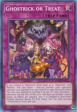 YUGIOH TCG Battle of Chaos - Ghostrick or Treat BACH-EN076 - Image 1
