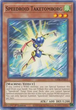 YUGIOH TCG Synchro Storm - Speedroid Taketomborg LED8-EN011 - Image 1