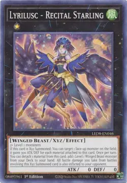 YUGIOH TCG Synchro Storm - Lyrilusc - Recital Starling LED8-EN046 - Image 1