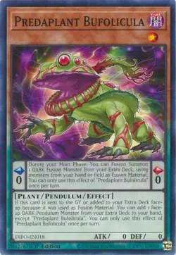 YUGIOH TCG Dimension Forces - Predaplant Bufolicula DIFO-EN018 - Image 1