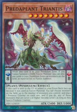 YUGIOH TCG Dimension Forces - Predaplant Triantis DIFO-EN019 - Image 1