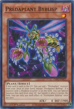 YUGIOH TCG Dimension Forces - Predaplant Byblisp DIFO-EN017 - Image 1