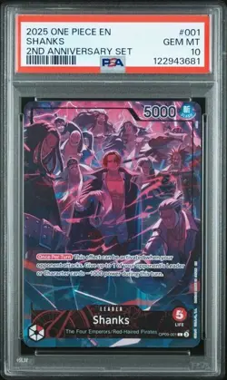 2025 ONE PIECE ENG VERSION 2ND ANNIVERSARY SET *SEQUENTIAL LOT PSA 10!* 4 TOTAL - Image 1