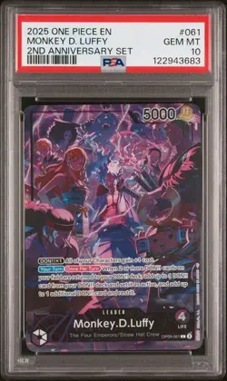 2025 ONE PIECE ENG VERSION 2ND ANNIVERSARY SET *SEQUENTIAL LOT PSA 10!* 4 TOTAL - Image 5
