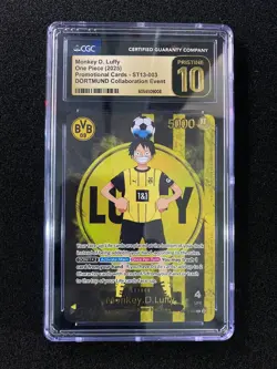 25 One Piece x BVB Dortmund Promo ST13-003 Monkey D. Luffy CGC 10 Pristine -YX89 - Image 1