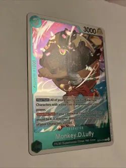 Monkey D. Luffy Rare (R) OP14-034 The Azure Sea's Seven English Foil - Image 2