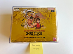 One Piece OP-04 Kingdoms of Intrigue Booster Box - English - Sealed -Damaged Box - Image 1