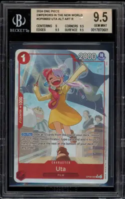 One Piece CCG Uta Emperors in the New World Alternate Art OP09-002 BGS 9.5 - Image 1
