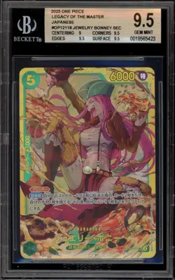 One Piece CCG Jewelry Bonney Legacy of the Master Japanese OP12-118 BGS 9.5 - Image 1