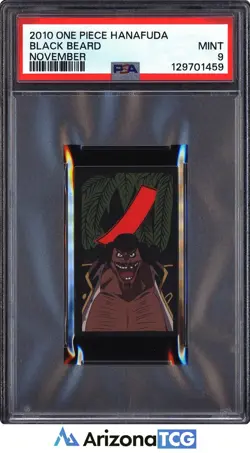 One Piece 2010 Black Beard November One Piece Hanafuda PSA 9 - Image 1