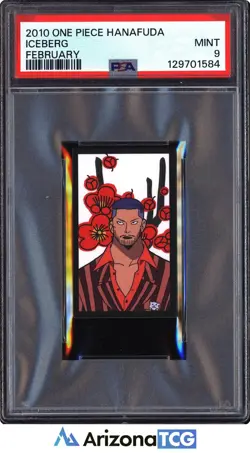 One Piece 2010 Iceberg February One Piece Hanafuda PSA 9 - Image 1
