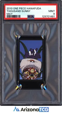 One Piece 2010 Thousand Sunny May One Piece Hanafuda PSA 9 - Image 1