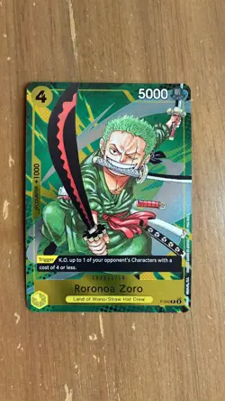 One Piece TCG Roronoa Zoro P-042 Event Pack Vol 3 Promo Foil English Parallel 2⚓ - Image 1