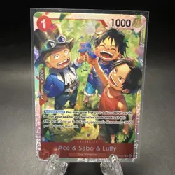 Ace & Sabo & Luffy OP13-007 - One Piece TCG English - SR Foil NM Near-Mint - Image 1