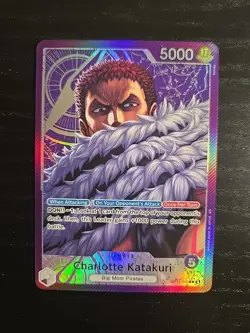 One Piece Charlotte Katakuri OP11-062 Leader Alternative Art NM - Image 1