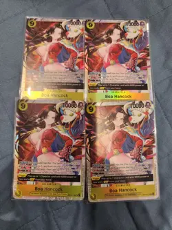4x Boa Hancock SR OP14-112 PLAYSET - The Azure Sea's Seven - One Piece English - Image 1