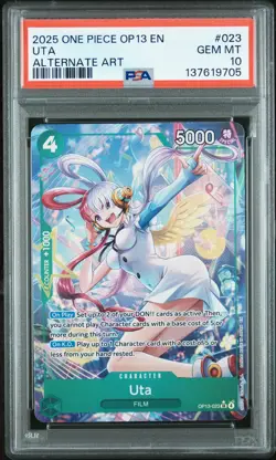 2025 ONE PIECE OP13-CARRYING ON HIS WILL ALTERNATE ART #023 UTA PSA 10 - Image 1