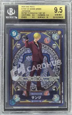 CARTA ONE PIECE SANJI OP06-119 A FIST OF DIVINE SPEED BGS 9.5 JAP - Image 1