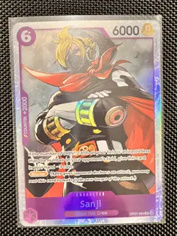 Sanji OP07-064 - One Piece TCG - SR Super Rare NM Near-Mint Foil English - Image 2