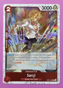 Sanji ST21-003 Common Foil PRBO2 The Best Vol. 2 Version ONE PIECE TCG - Image 1