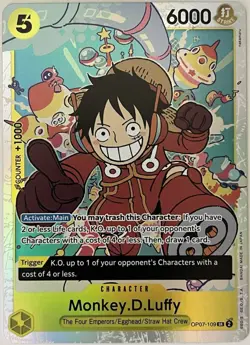 Monkey D Luffy SR OP07-109 - 500 Years In The Future - One Piece TCG - Image 1