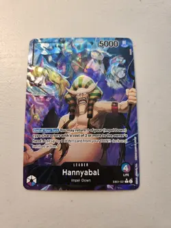 One Piece Card Game Hannyabal EB01-021 L Leader Alternate Art Parallel Card - Image 1