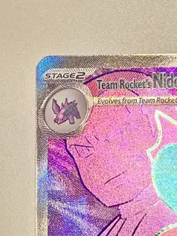 Team Rocket's Nidoking (Secret Rare ) Destined Rivals 216/182 Pokemon Card ENG - Image 2