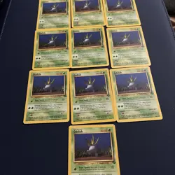 10x Oddish #58 Jungle Vintage 1999 Pokemon Card LP/MP - Image 1