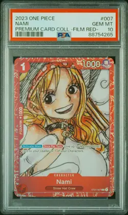 2023 ONE PIECE PREMIUM CARD COLLECTION ONE PIECE FILM RED #007 NAMI PSA 10 - Image 1
