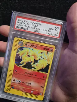 PSA 10 2002 Japanese Wind From The Sea 1st Edition Ninetales Holo Pokemon Card - Image 3