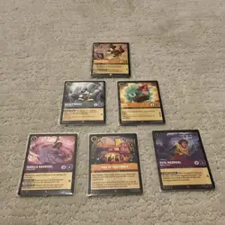 Disney Lorcana TCG RARE R COLD FOILS Mint Holo’s Pack Fresh Cards Lot FS - Image 1