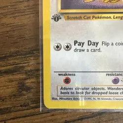 First Edition Meowth 56/64 - Jungle - Near Mint - Vintage 1999 Pokemon Card - Image 4