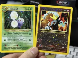 Entei 34 Black Star Promo Jumpluff 7/111 Neo 2000 Vintage Pokemon Card Lot WOTC - Image 1