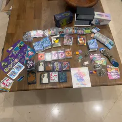Massive Pokemon Collection Holo Reverse Holo Rare 1100 + TCG Card Lot Etb - Image 1