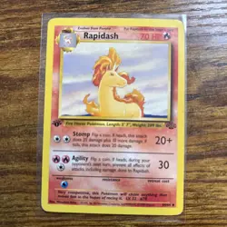 Pokemon TCG Rapidash Jungle 1st Edition Uncommon Card 44/64 - Image 1